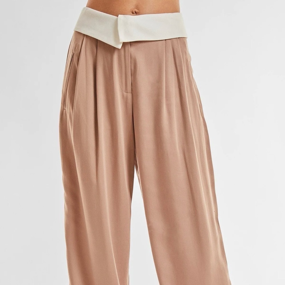 Noli Soho Mocha Foldover Trouser NWT - Picture 5 of 7